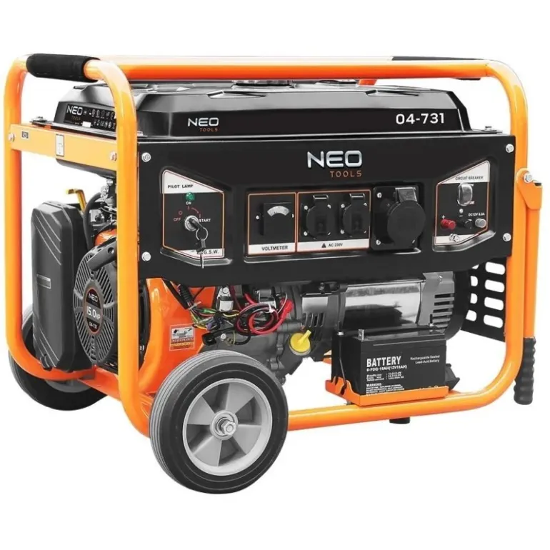 Gasoline generator Neo Tools 230V, 50 Hz, 6.5 kW