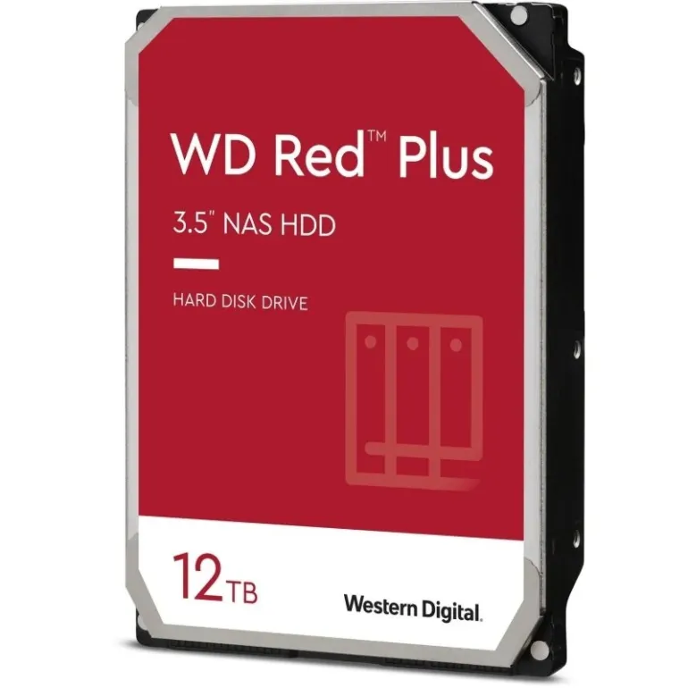 Internal hard drive WD 3.5" SATA 3.0 12TB 7200 256MB Red Plus NAS