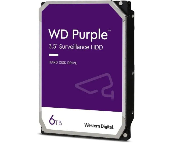 WD 6TB 3.5" 256MB SATA Purple Surveillance Hard Drive