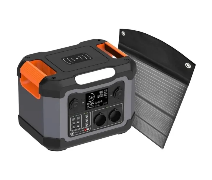 Portable power station 2E 1200W, 1080 Wh with 100W solar panel