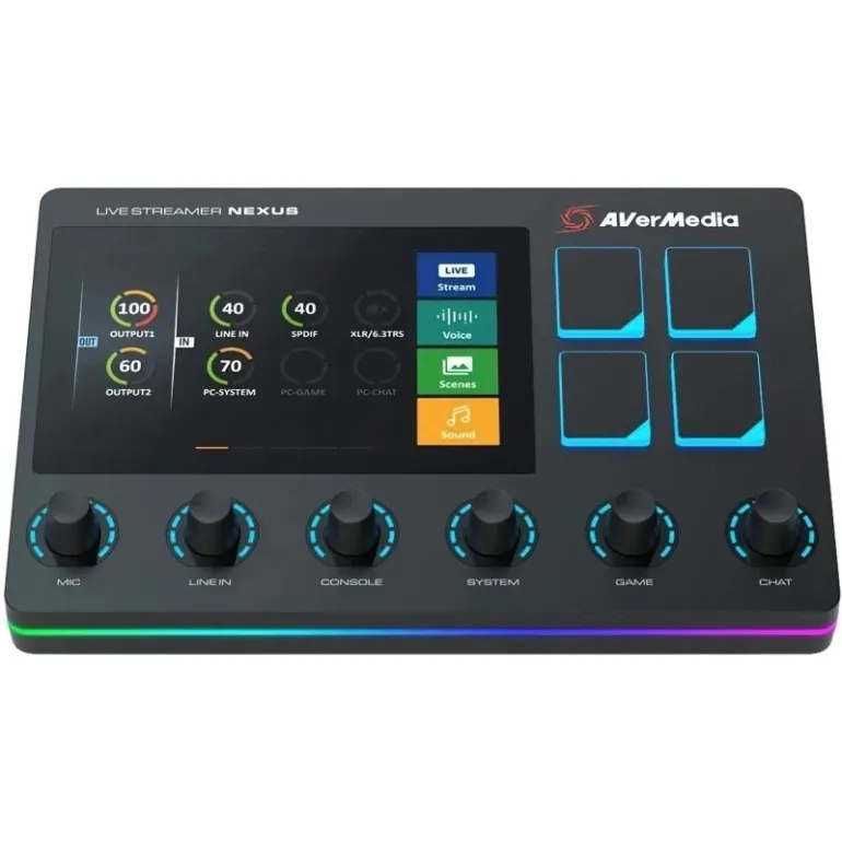 AVerMedia Live Streamer NEXUS AX310 Black Broadcast Control Remote